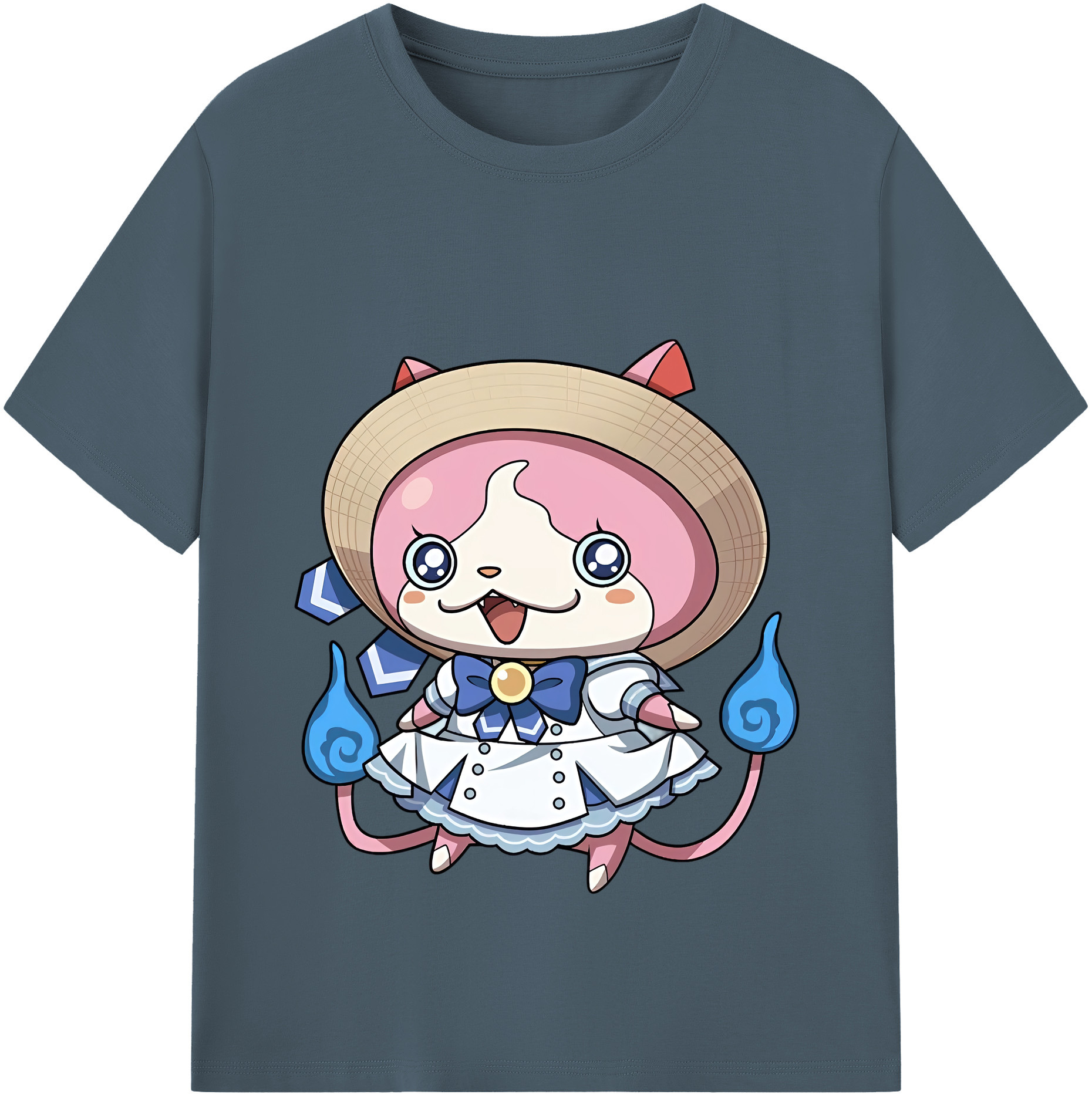 （画像用） 妖怪ウォッチ Yo-kai Watch 綿100％半袖Tシャツ（フロントプリント）
